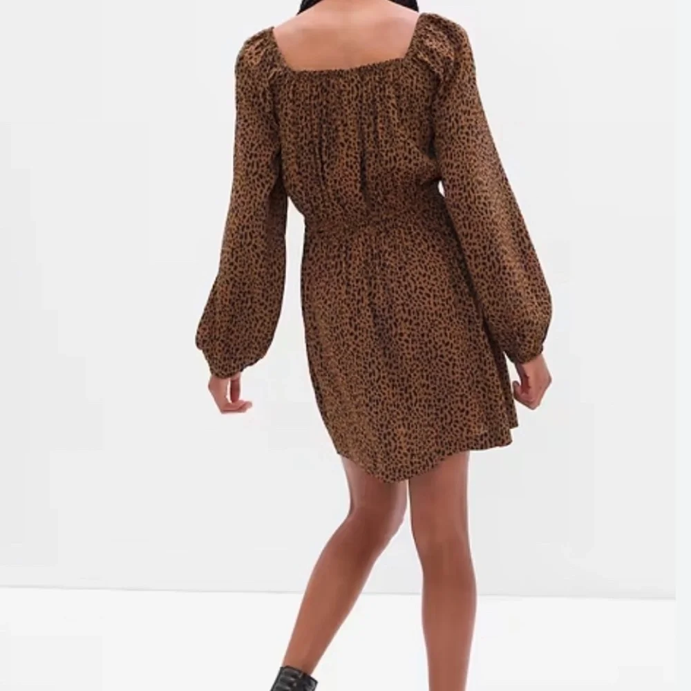 Gap Teen Girls Smocked Leopard Print Dress | Size 14-16 Youth XL